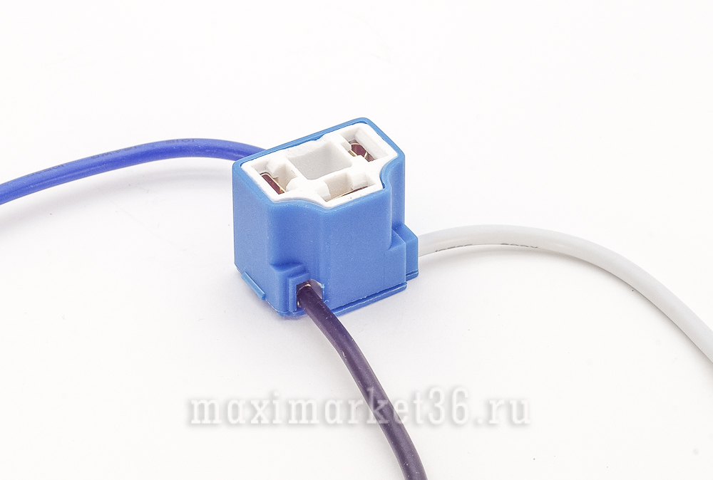 Разъём лампы Н4 с проводами 1.0мм кв КЕРАМИЧЕСКИЙ PR-0815
