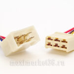 Разъём проводки 6- ой с проводами (пара-папа+мама)6,3мм PR-0468