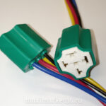 Разъём реле стартера с проводами(омеднёнными) ВАЗ 5-ти пров КЕРАМИЧЕСКИЙ  L-013 / PR-0929