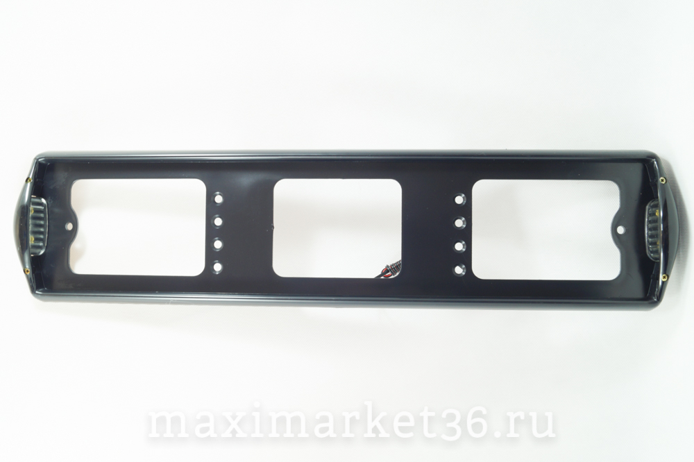 Рамка номерного знака AB-002 BLACK с боковой подсветкой Новосибирск /1/20