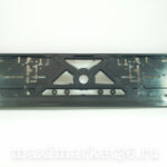 Рамка номерного знака ДЕШЁВАЯ с защёлкой ЧЁРНАЯ без надписи RNK 10 ДЕШ R4196