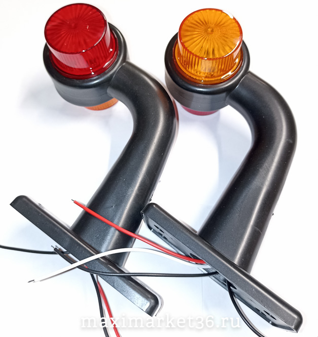 Фонарь габаритн.БЕГУЩИЙ LED ОГ-37 НОВЫЙ ПЛОСКИЙ ПАРА FZD-006