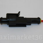 Разъём проводки 1- ый с проводами ГЕРМЕТИЧНЫЙ (на иномар. с пров0,5мм кв (пара-папа+мама)PR-0343