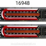 Фонарь задн LED универсальный с бегающ.повторителем и стопом 12-24V (ПАРА) W0043