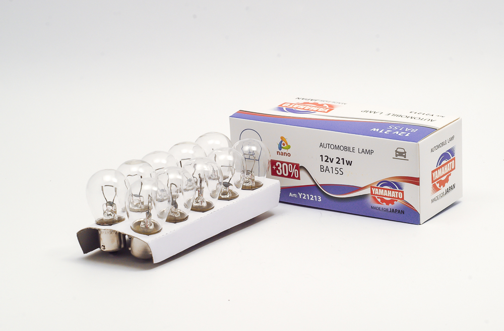 Автолампа P21W (BA15s - одноконтактная) 12V YAMAHATO M21213/ FYL TECH