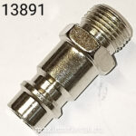 Штуцер (переходник) под быстросъём с наруж. резьбой М12х1,0 (под пистолет подкачки) PR-1344