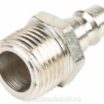 Соединитель прямой латунь с наружней резьбой 12мм (ёрш 8мм) PR-0529 (MNH04/05 "12мм-1/4")