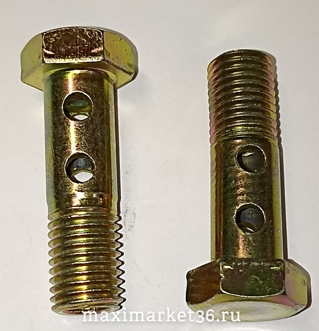 Штуцер-болт М10 х1 (2 отверстия) PR-0724