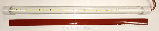 Подсветка диодная салона 36SMD белая 24V 50 см + переключатель -3602