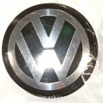 Наклейки на колпак ступицы с эмблемой D=65мм VOLKSWAGEN (4шт) ВЫПУКЛЫЕ ЧЁРНЫЕ