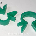 Скоба проводки зеленая (12,5мм) 14569680