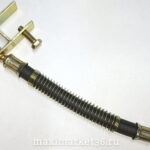 Удлинитель подкачки 15см с кронштейном спиральная оплетка -1977