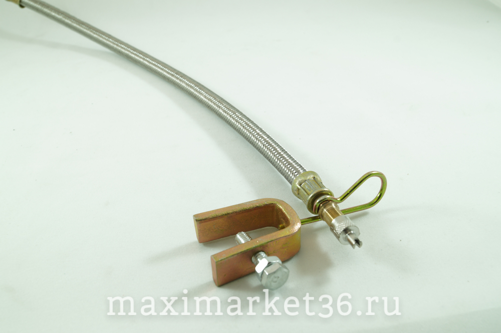 Удлинитель подкачки в металлич оплётке 35см с кронштейн (шланг подкачки,)NP349 (м4535) PR-0789 -2076