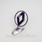 Эмблема на капот (прицел) RENAULT металлическая на самоклейке(скотч 3М)