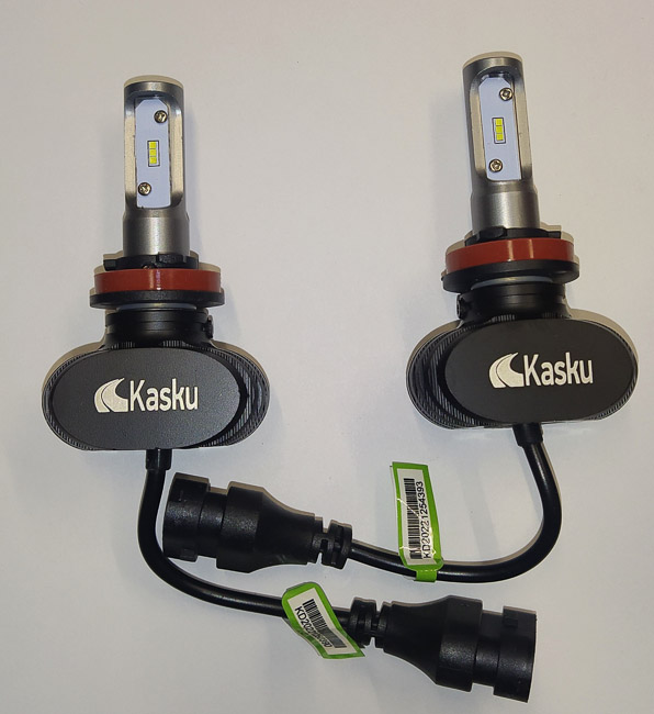 Лампа LED Headlight "S1" диодная H11 3800LM(12-24V)ПАРА в ЧЁРН. короб без вентилятора 36W 8--48V