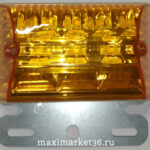 Фонарь габаритн.ОРАНЖЕВЫЙ(квадр)светод+белая подсвет.на колесо12 SMD(вниз)24V -3719 3705 7005 3715