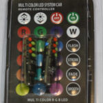 Автолампа W25W (W2.1x9.5d) T10 RGB + пульт+стробоскоп (ПАРА.БЛИСТЕР)FWD-01