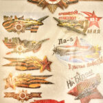 Наклейка - мелкие картинки на листе 50х70см"Sticker-boom День Победы(самолёты)" 7653 (70834)