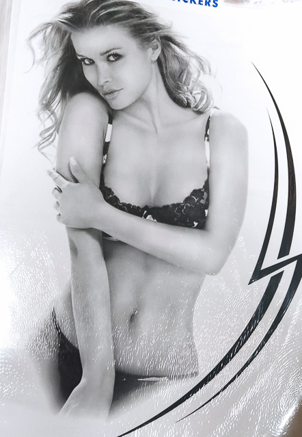 Наклейка "ДЕВУШКА-тату №5" 35х50 цвет чёрн двухсторон ПАРА 5018 (45573)