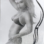 Наклейка "ДЕВУШКА-тату №15" 35х50 цвет чёрн двухсторон ПАРА 8639 (80338)