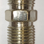 Штуцер (переходник) под быстросъём 1/4" с наруж. резьбой ДВОЙНОЙ (с резьбы на резьбу)SHTP-14DN