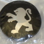 Наклейки на колпак ступицы с эмблемой D=56мм PEUGEOT(4шт) ВЫПУКЛЫЕ ЧЕРНЫЕ