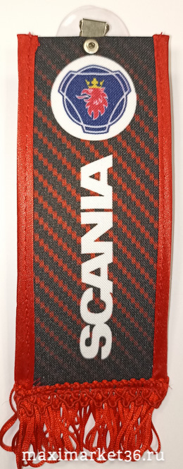 Вымпел ТКАНЬ 6х15 SCANIA на присоске
