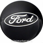 Наклейки на колпак ступицы с эмблемой D=56мм FORD (4шт) ВЫПУКЛЫЕ ЧЁРНЫЙ