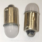 Автолампа T4W (BA9s) 24V линза матовая X0001-24V/X0055-24V