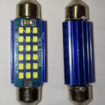 Автолампа C30W (SV8.5/8) 41мм софитная(салонная)18 SMD(2832) + радиатор12V Y0007-41/Y0014-41(12/24V)