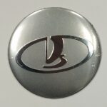 Наклейки на колпак ступицы с эмблемой D=56мм LADA (4шт) ВЫПУКЛЫЕ ХРОМ